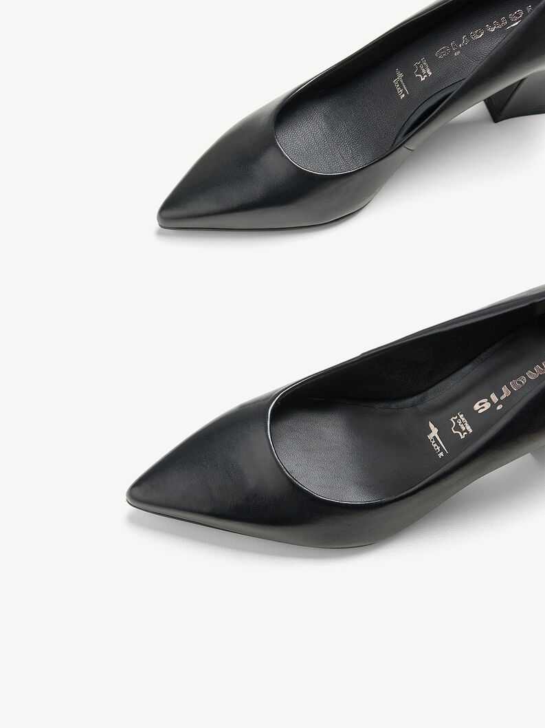 Lederpumps - schwarz, BLACK LEATHER, hi-res