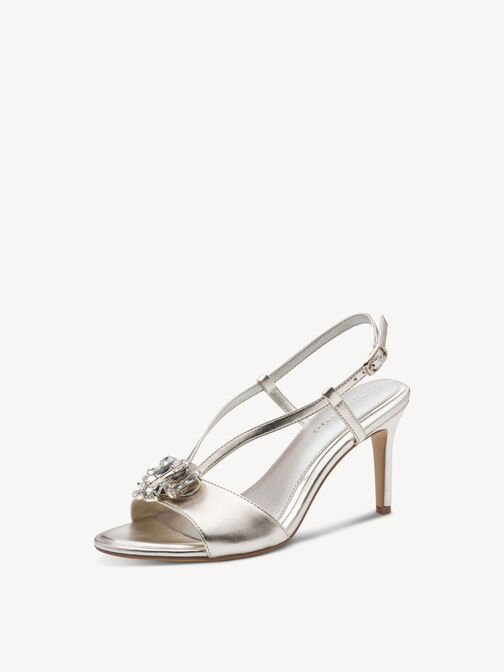 Sandale &agrave; talon, PLATINUM, hi-res