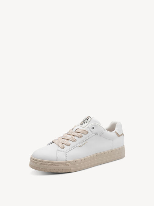 Sneaker, WHITE LEATHER, hi-res