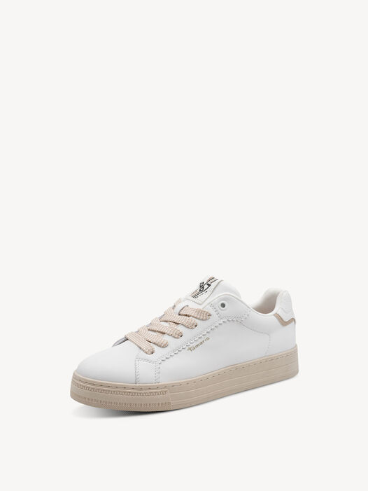 Sneaker, WHITE LEATHER, hi-res