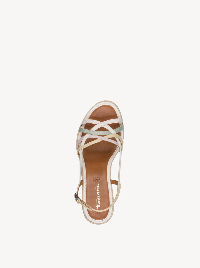 Heeled sandal - white, OFFWHITE COMB, hi-res
