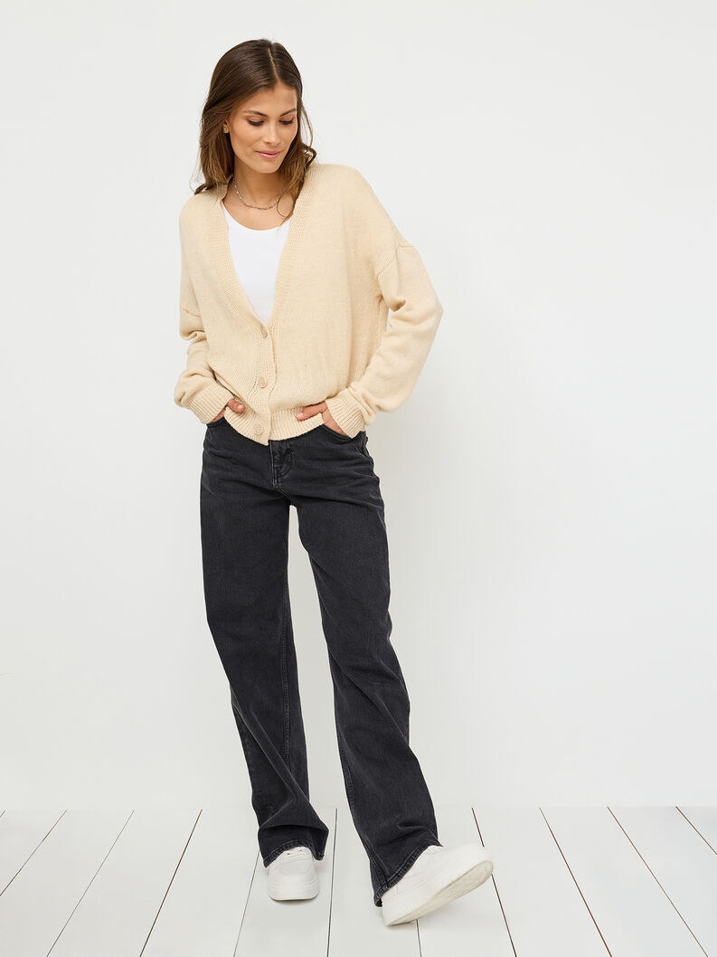 Cardigan - beige, Tapioca Melange, hi-res