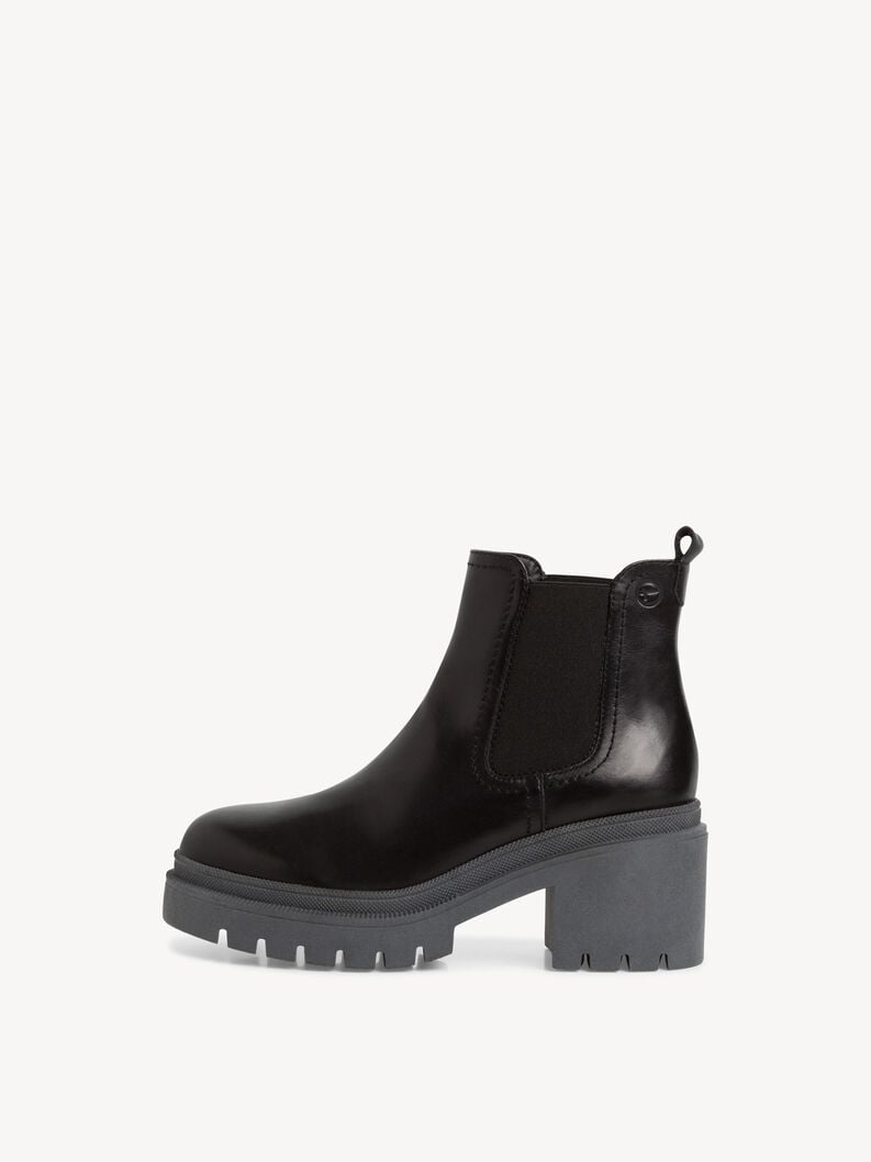 Leather Chelsea boot - black, BLACK/GREY, hi-res