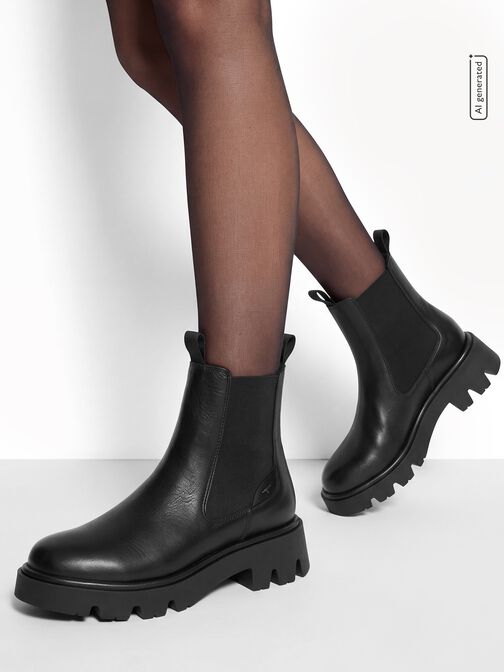 Buty Chelsea, BLACK LEATHER, hi-res