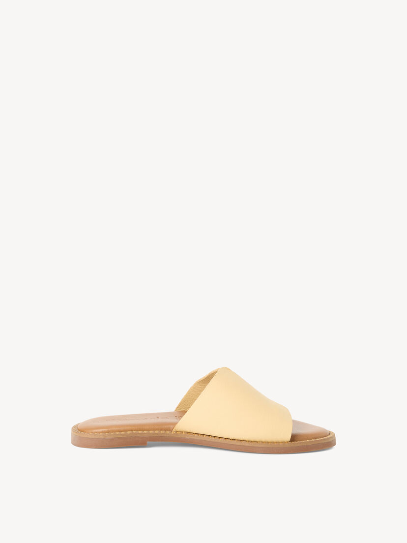 Leren Slipper - geel, SOFT LEMON, hi-res