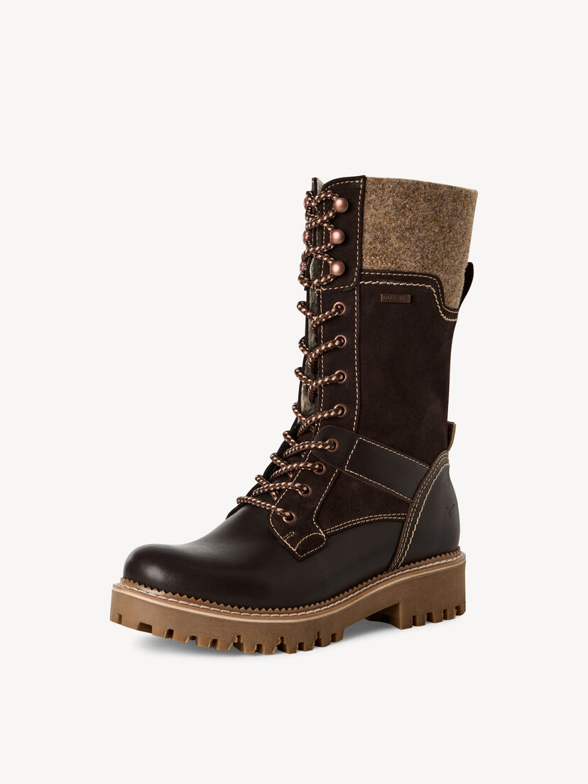 Enkellaarsje - bruin warme voering, MOCCA COMB, hi-res