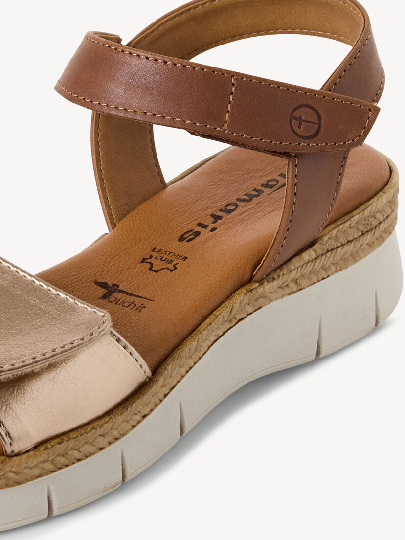 Leren Sandaaltje - bruin, COGNAC COMB, hi-res