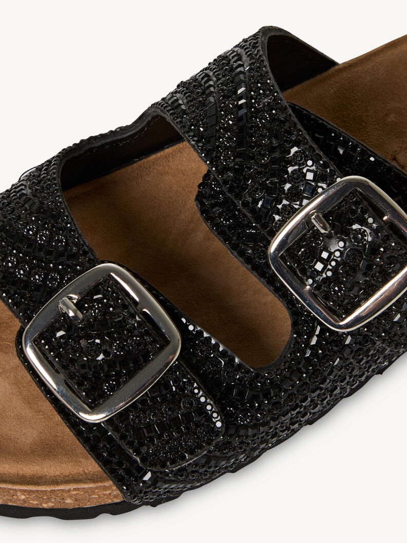 Leather Mule - black, BLACK GLAM, hi-res