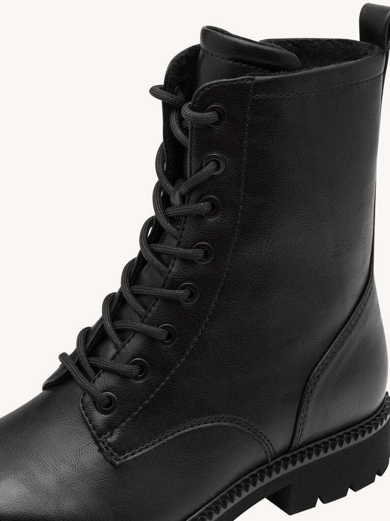 Enkellaarsje - zwart, BLACK, hi-res