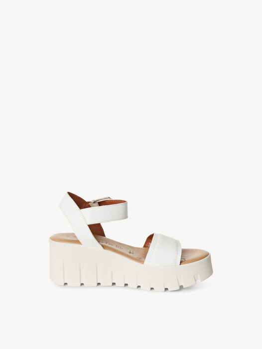 Sandaaltje, WHITE LEATHER, hi-res