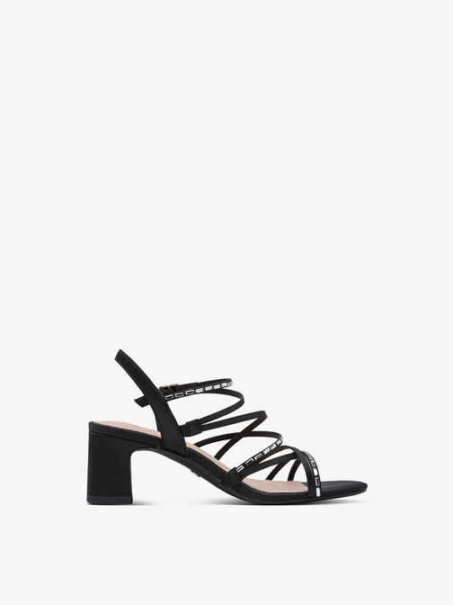Sandale &agrave; talon, BLACK, hi-res