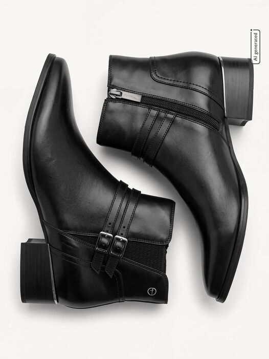 Enkellaarsje, BLACK, hi-res