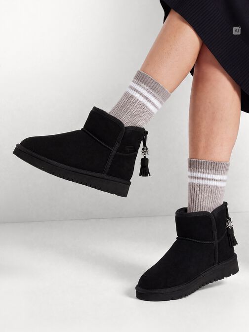 Bootie, BLACK, hi-res