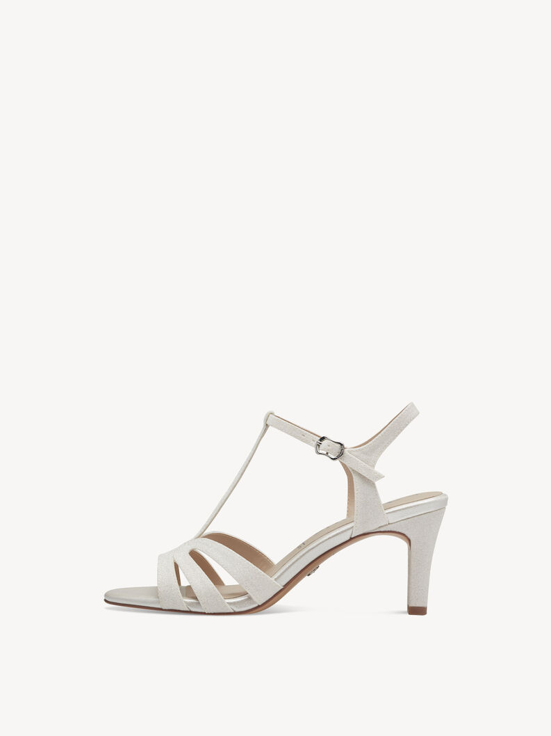 Heeled sandal - white, WHITE GLAM, hi-res