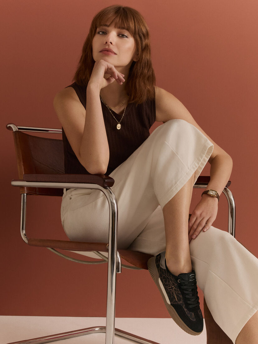 Sneaker - bruin, LEOPARD COMB, hi-res