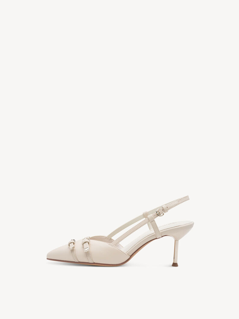 Scarpe con cinturino alla caviglia - beige, IVORY LEATHER, hi-res