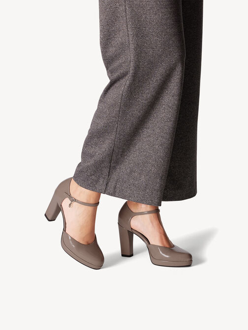 Pumps, TAUPE struc. Patent, hi-res