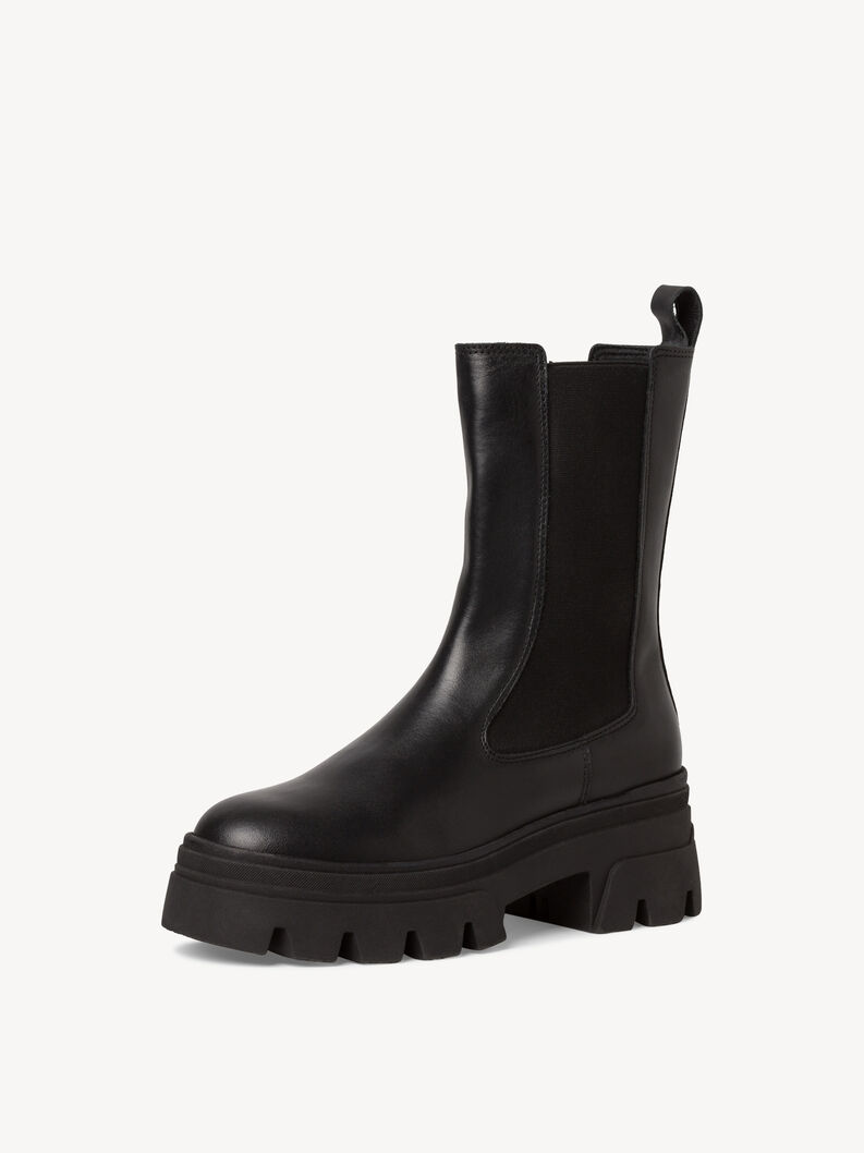 Leather Chelsea boot - black, BLACK, hi-res