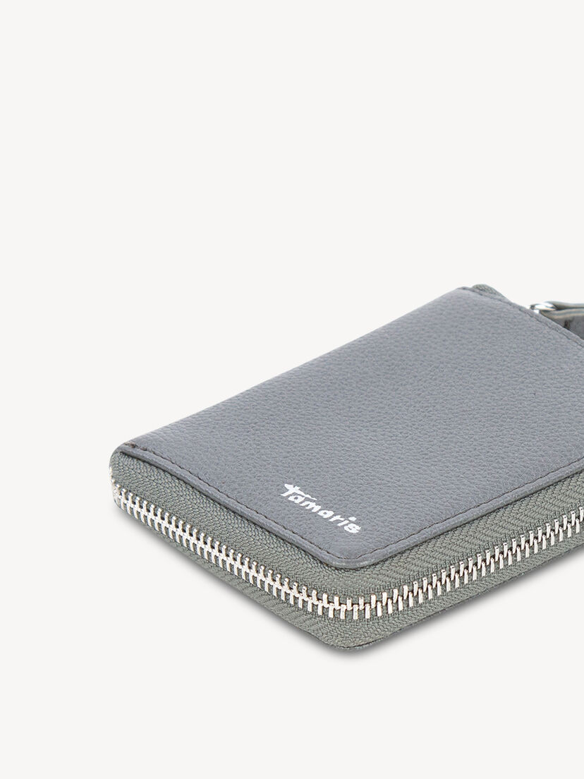 Leren Portemonnee - zilver, darksilver, hi-res