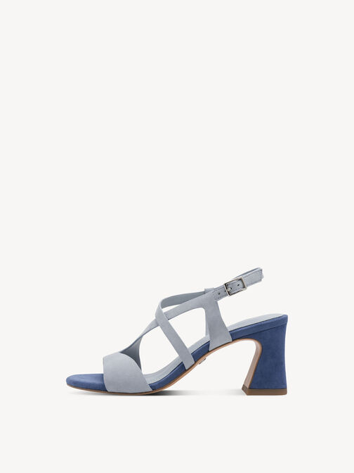 Heeled sandal, LT. BLUE COMB, hi-res