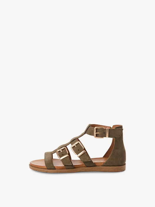 Sandaal, OLIVE SUEDE, hi-res