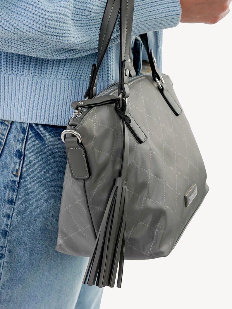 Shopping bag - grey, grey, hi-res