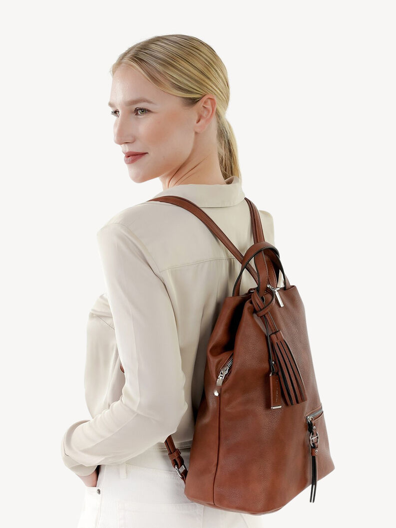 Backpack - brown, COGNAC, hi-res
