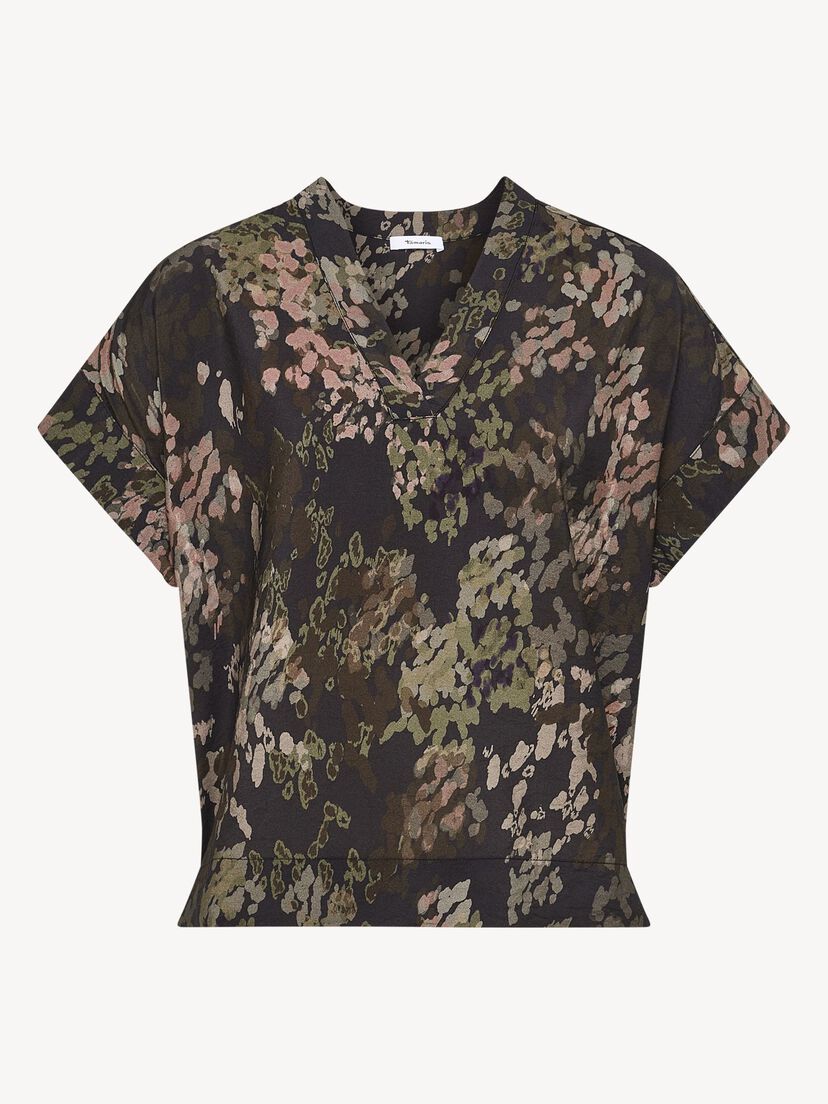 Blouse - zwart, Black Beauty Animal AOP, hi-res