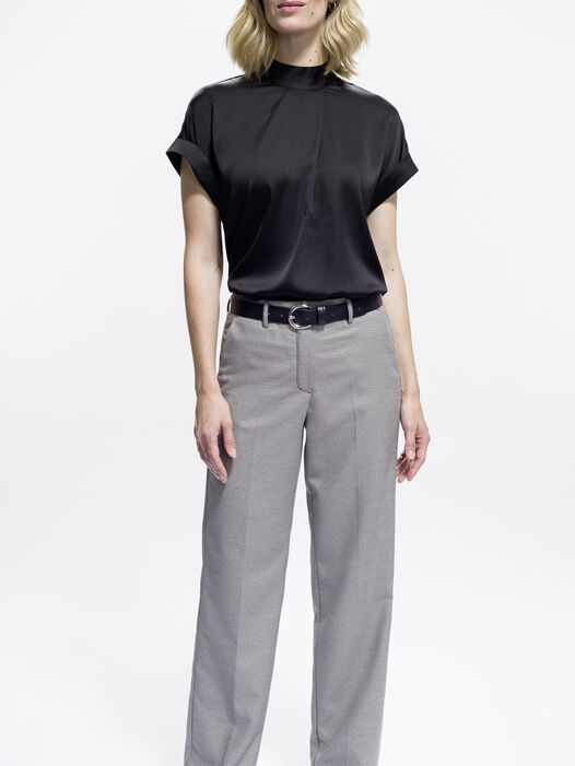 Leren riem, zwart, hi-res