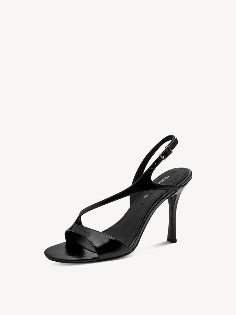 Sandalette - schwarz, BLACK, hi-res