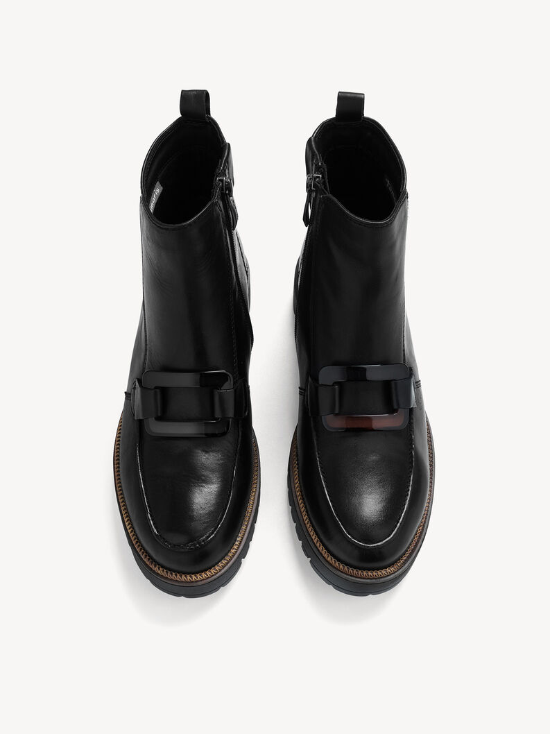 Bottine, BLACK LEATHER, hi-res