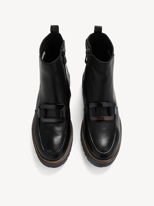 Bottine, BLACK LEATHER, hi-res