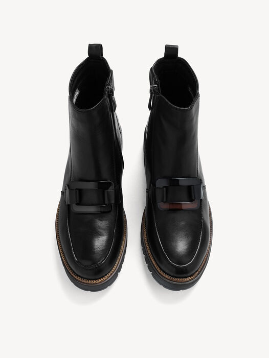 Enkellaarsje, BLACK LEATHER, hi-res