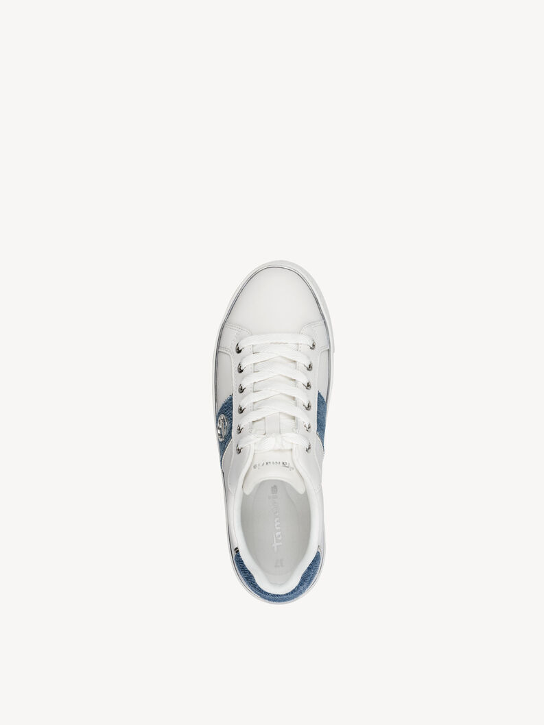 Sneaker - wei&szlig;, WHITE/DENIM, hi-res
