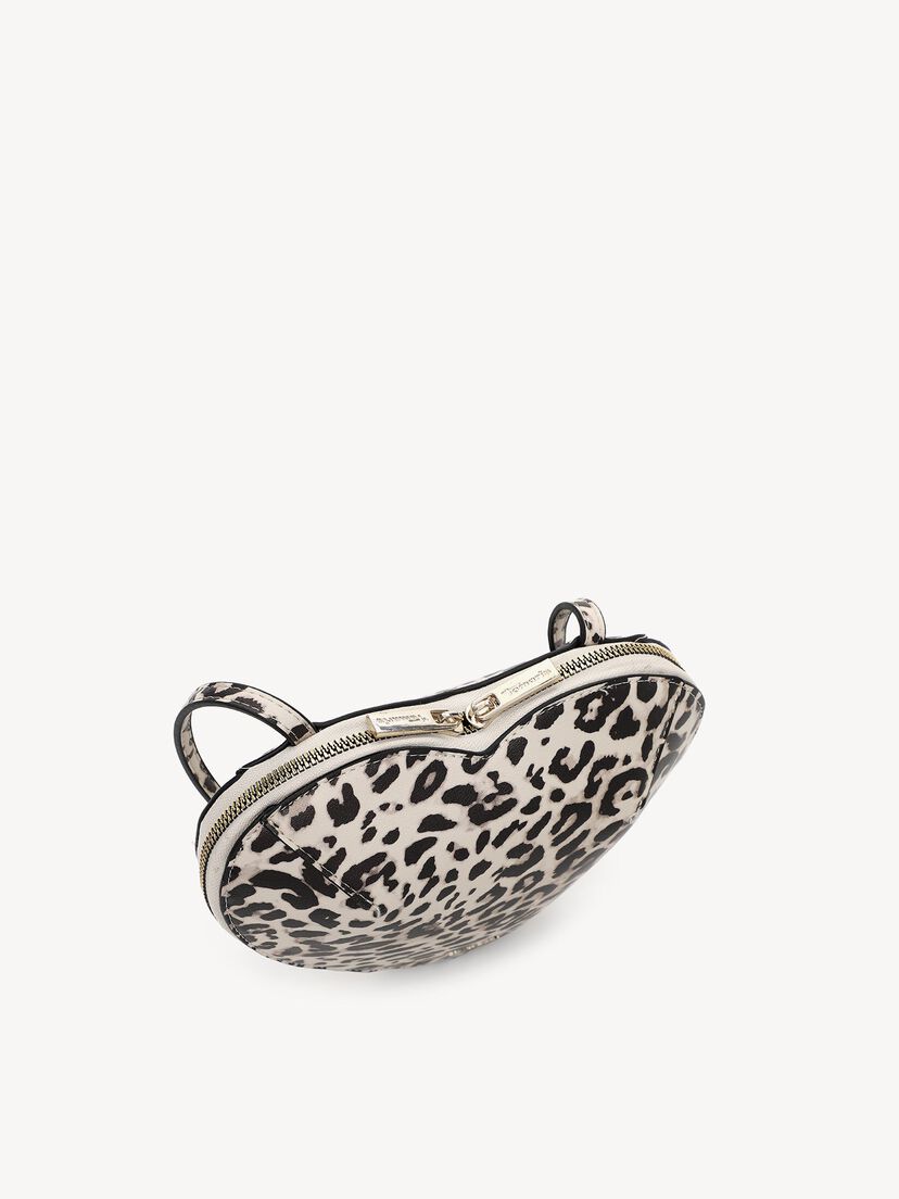 Schoudertas - zwart, black/white, hi-res