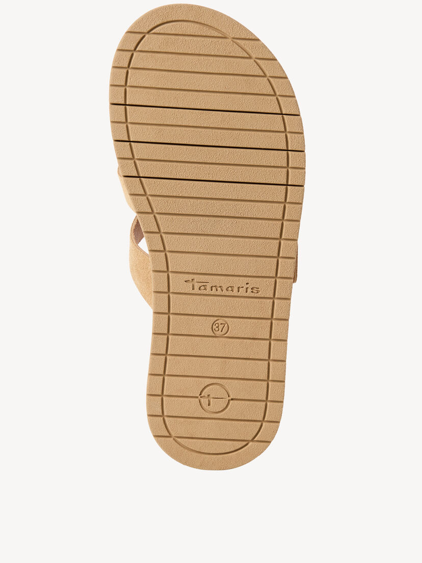 Leren Slipper - beige, BEIGE SUEDE, hi-res