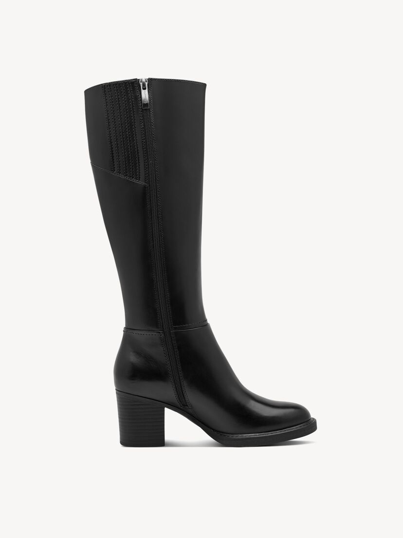Leren Laarzen - zwart, BLACK, hi-res