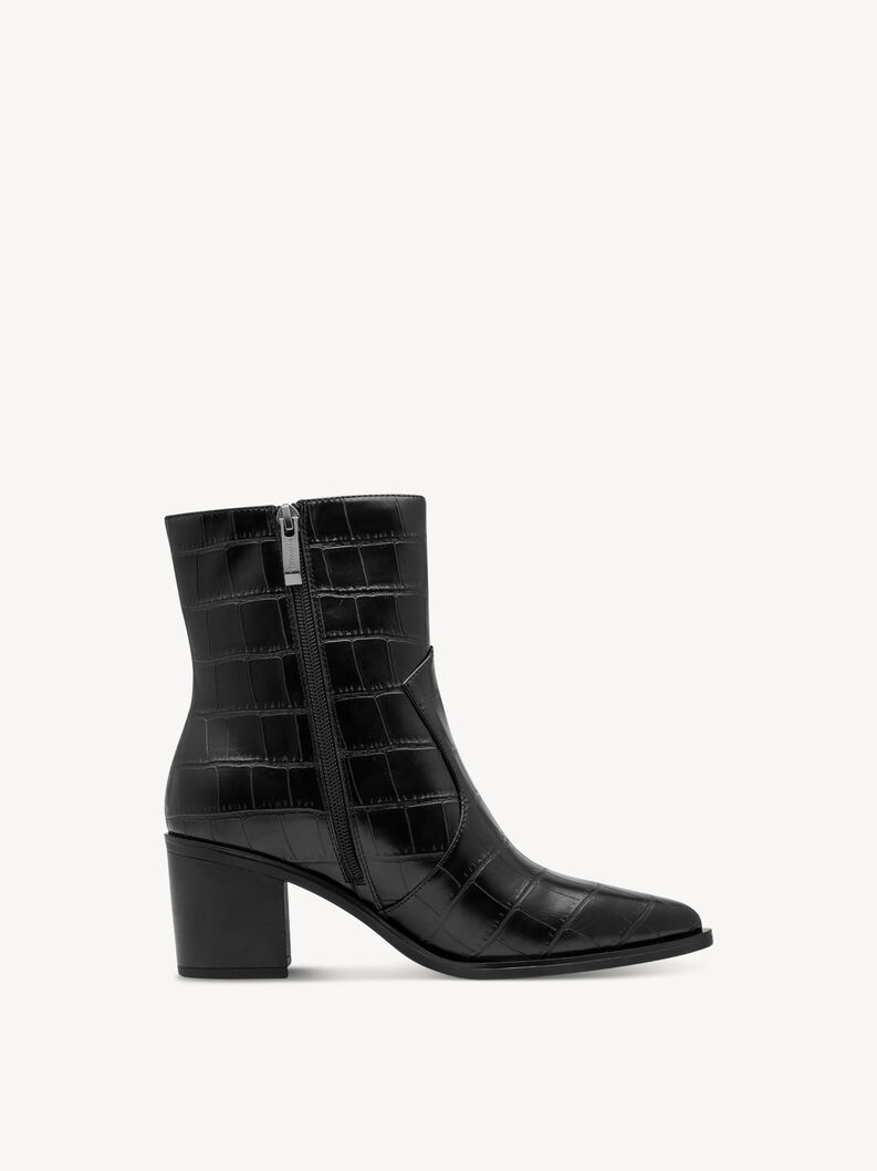 Stiefelette - schwarz, BLACK CROCO, hi-res