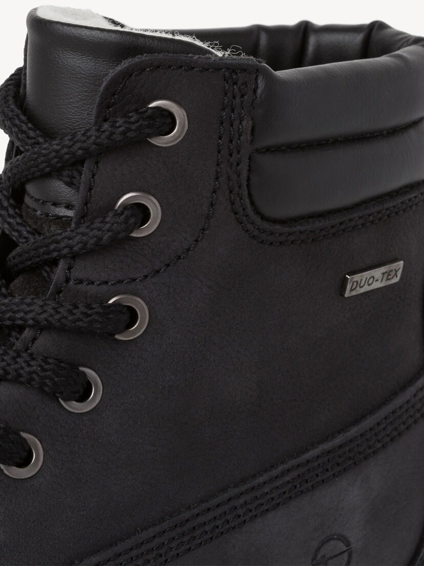 Enkellaarsje - zwart warme voering, BLACK UNI, hi-res