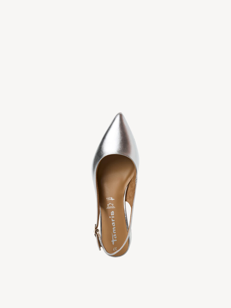 Sling pumps - metallic, SILVER METALL., hi-res