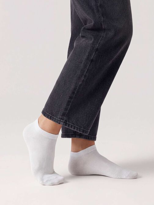 Socks 2-pack, white/white, hi-res