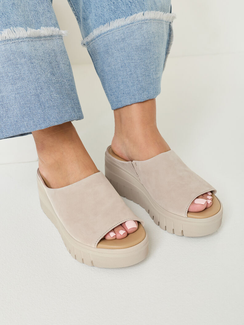 Mule, TAUPE SUEDE, hi-res