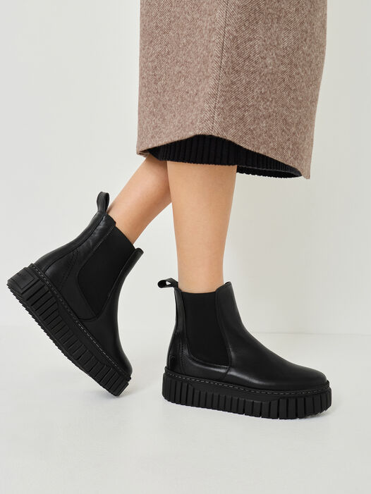Chelseaboot, BLACK LEATHER, hi-res