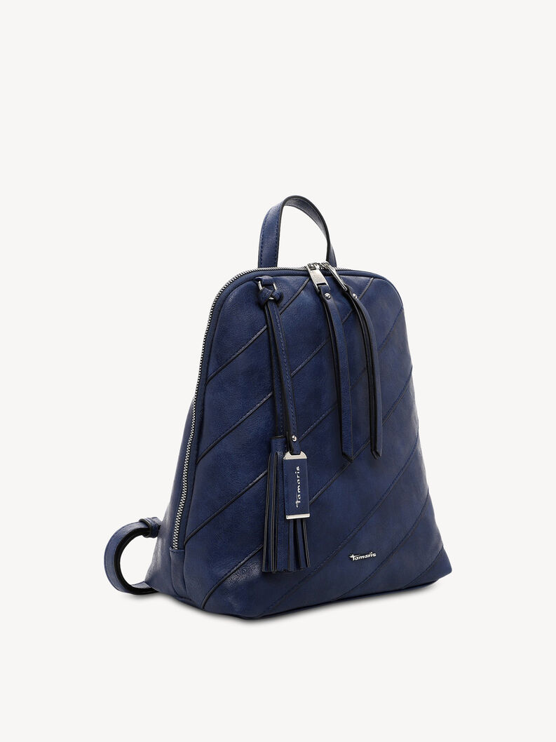Backpack - blue, navy, hi-res