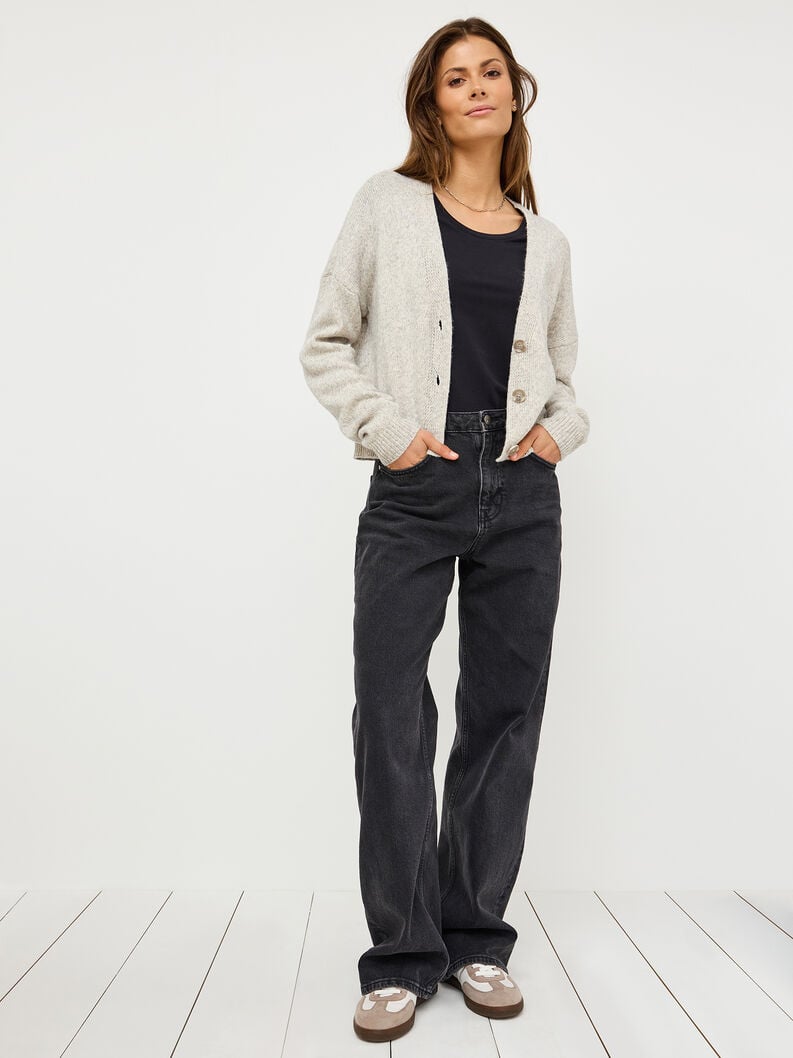 Cardigan - grey, Light Grey Melange, hi-res