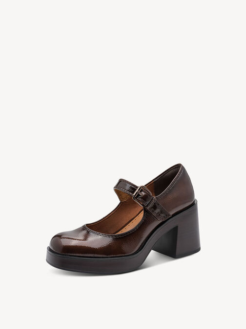 Escarpin, BROWN PATENT, hi-res