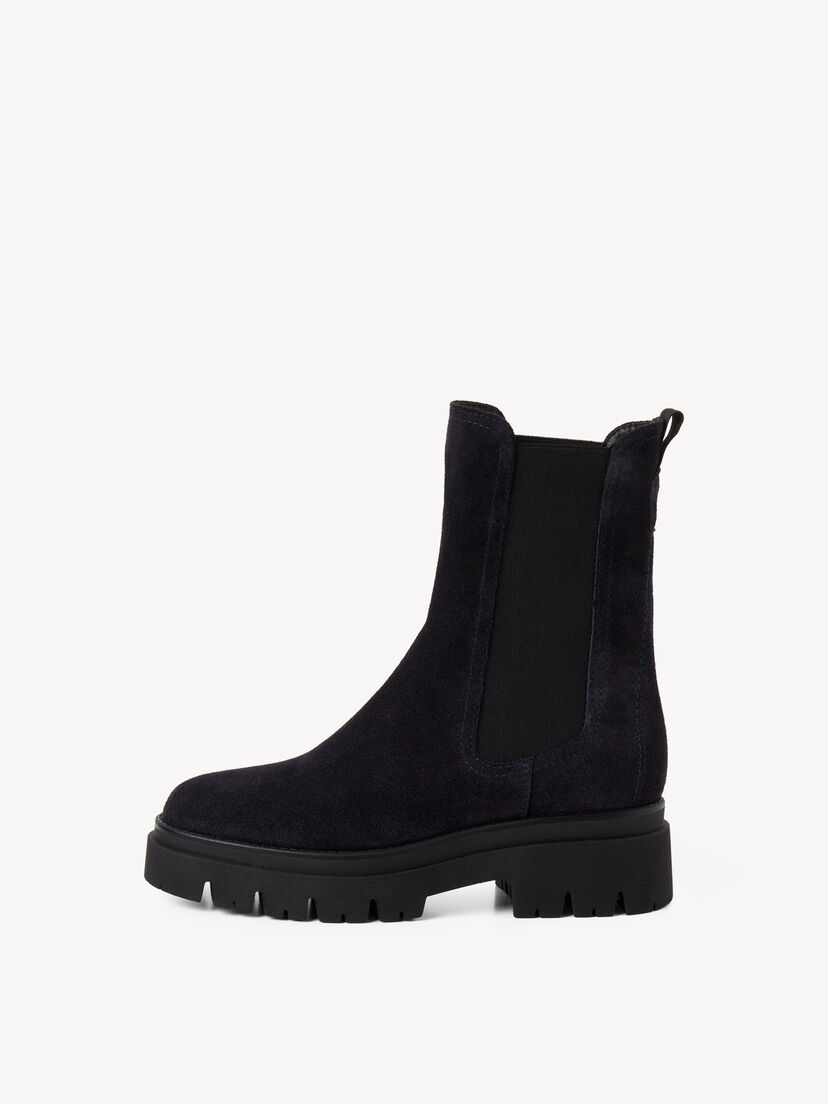 Leren Chelseaboot - blauw, NAVY SUEDE, hi-res