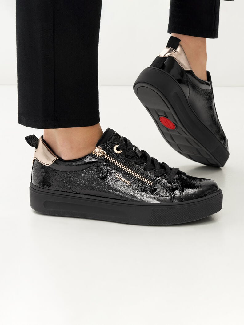 Sneaker - schwarz, BLACK PATENT, hi-res