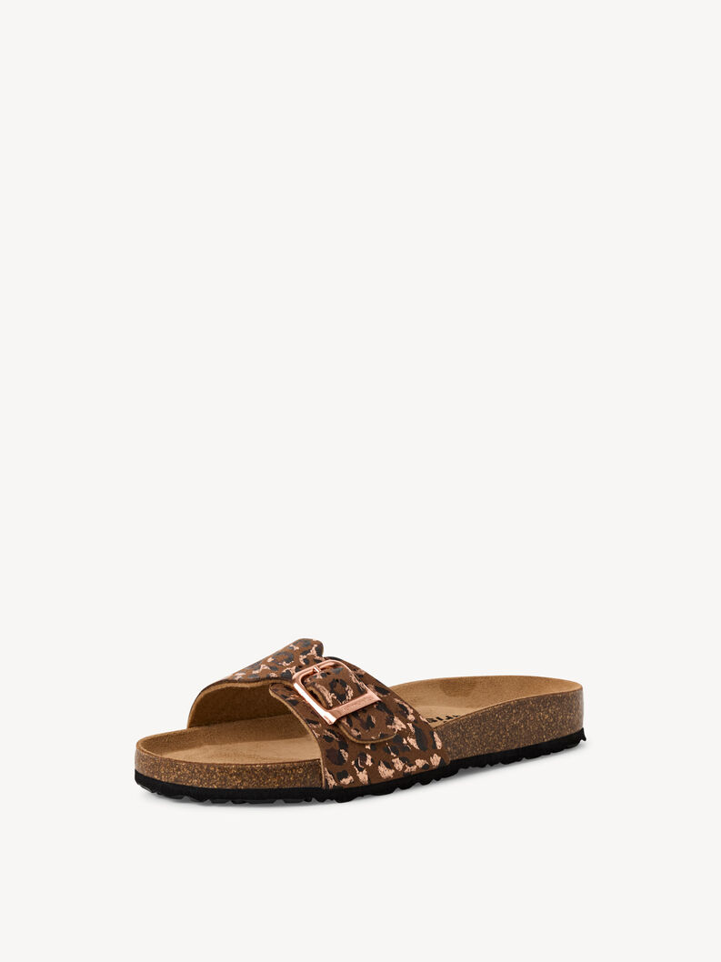 Pantolette - braun, COGNAC/LEOPARD, hi-res