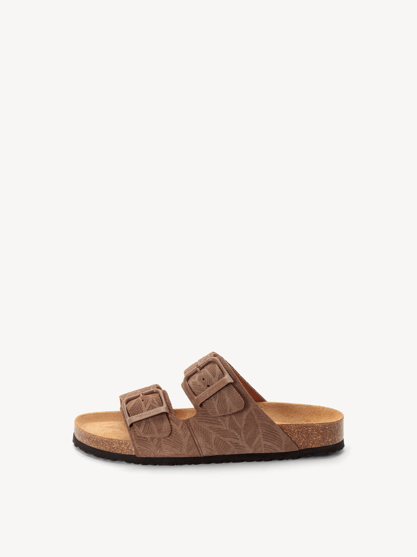Leren Slipper - bruin, CHOCOLATE, hi-res